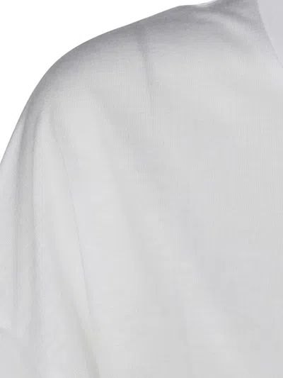 Dondup Basic Round Neck Short Sleeve Top In 白色