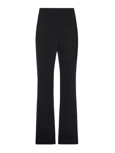 Max Mara Flared Trousers In Cady Alabama In Black
