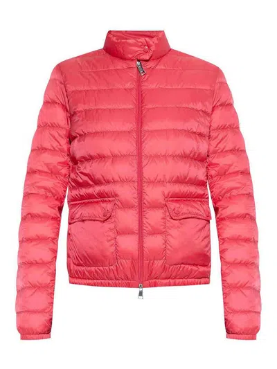 Moncler Lans Down Jacket In Burgundy