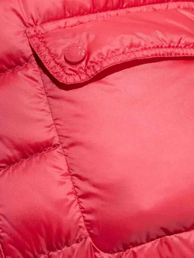 Moncler Lans Down Jacket In Burgundy