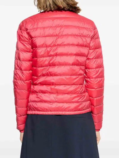 Moncler Lans Down Jacket In Burgundy
