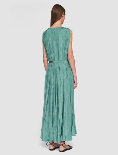 Joseph Martini Habotai Silk Dress In Blue