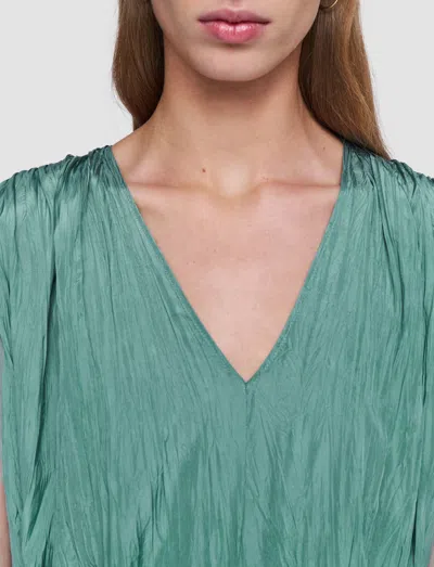 Joseph Martini Habotai Silk Dress In Blue