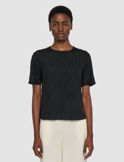 Joseph Brunet Habotai Silk Top In Black