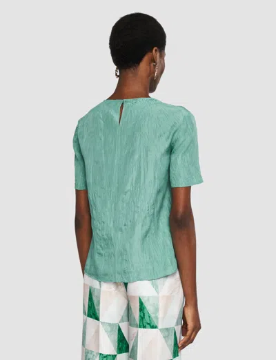 Joseph Brunet Habotai Silk Top In Blue