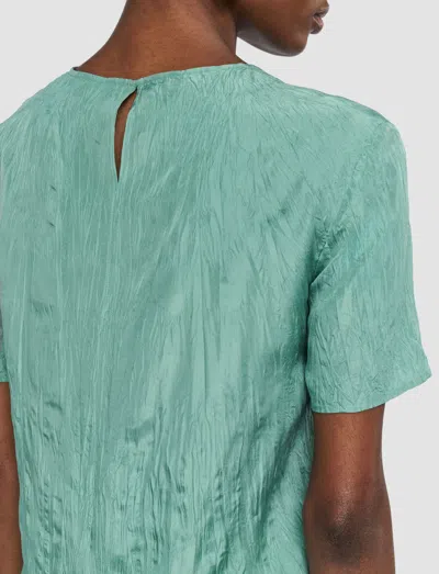 Joseph Brunet Habotai Silk Top In Blue