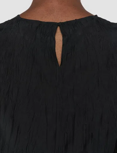 Joseph Brunet Habotai Silk Top In Black