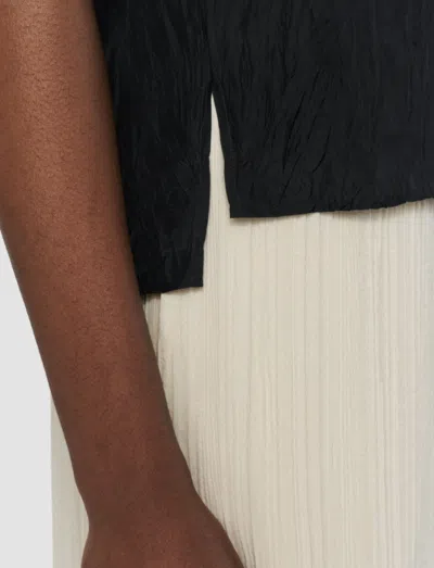Joseph Brunet Habotai Silk Top In Black
