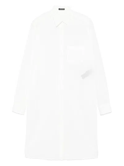 Ann Demeulemeester Gabi Long Relax Fit Shirt Draped On Back