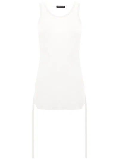 Ann Demeulemeester Mara Wrinkled Cropped Tank Top