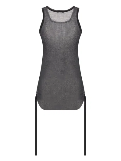 Ann Demeulemeester Mara Wrinkled Cropped Tank Top