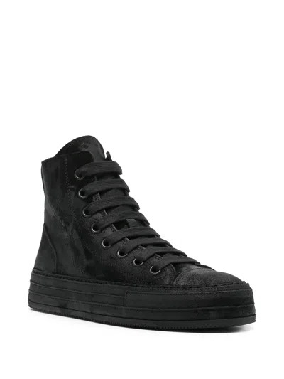 Ann Demeulemeester Woman Sneakers Black Size 6 Leather