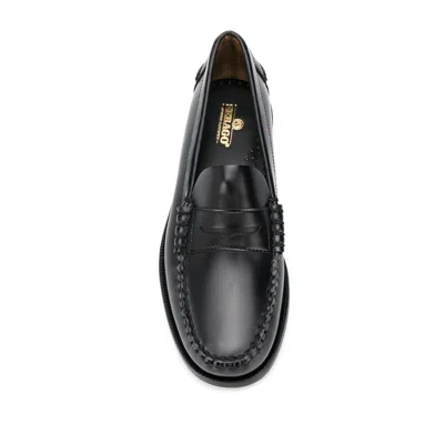 Sebago Black Calf Leather Loafers