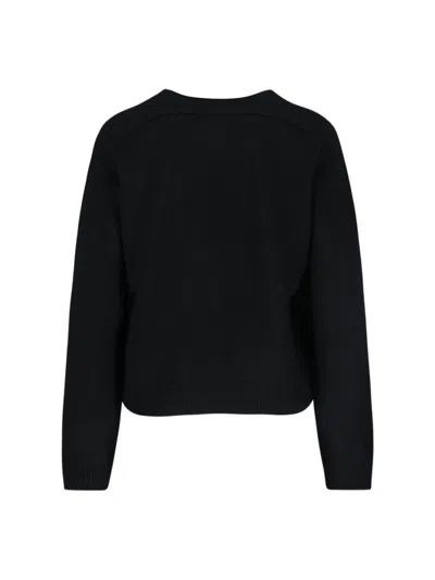 Marc Jacobs Ribbed Crewneck Knitwear Long Sleeves In Black