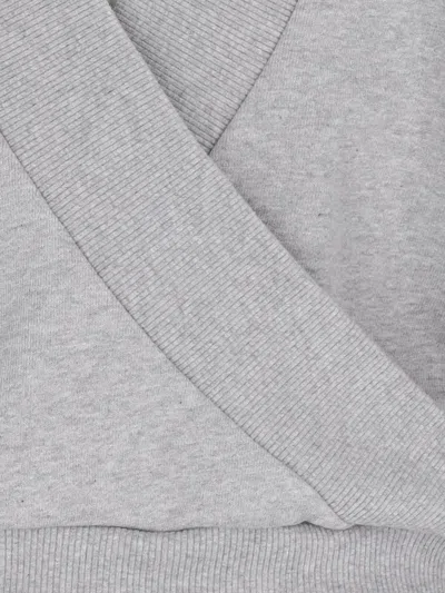 Attico Oversize Sweatshirt In Grey