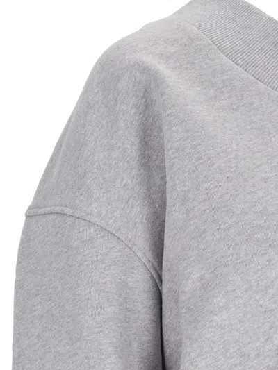 Attico Oversize Sweatshirt In Grey