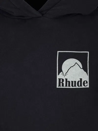 Rhude Men's Moonlight Badge Hoodie In Black