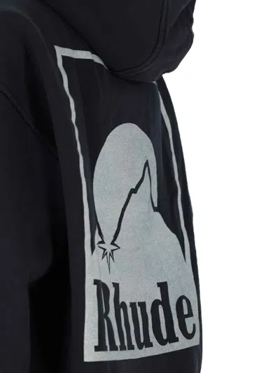 Rhude Men's Moonlight Badge Hoodie In Black