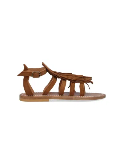 Kjacques Fregate Slingback Sandals In Brown