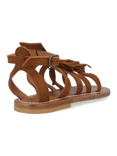 Kjacques Fregate Slingback Sandals In Brown