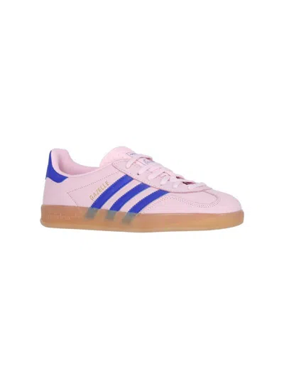 Adidas Originals Gazelle Indoor Sneakers In Pink And Blue In Pink