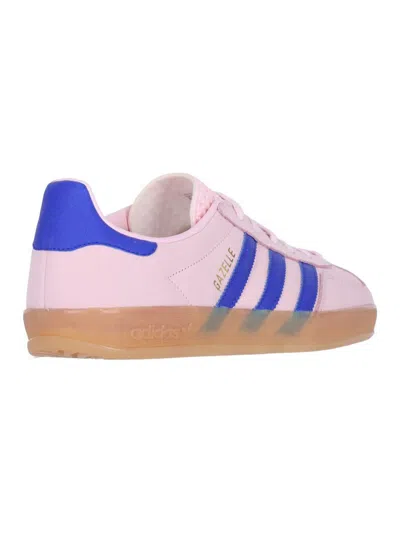 Adidas Originals Gazelle Indoor Sneakers In Pink And Blue In Pink