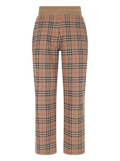 Burberry Sports Trousers In Brown