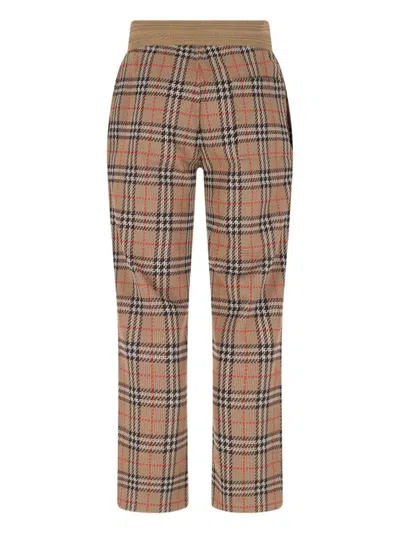 Burberry Sports Trousers In Brown