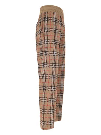 Burberry Sports Trousers In Brown