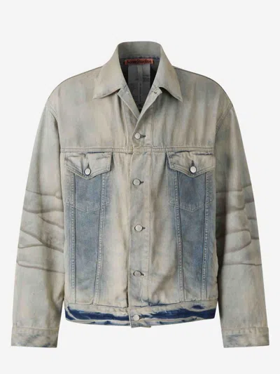 Acne Studios Oversized Denim Jacket In Denim Light Blue