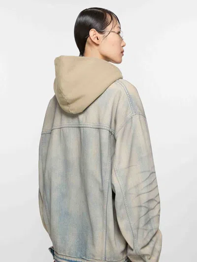 Acne Studios Oversized Denim Jacket In Denim Light Blue