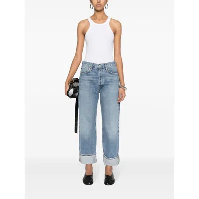Agolde Lana Rigid Mid-rise Straight-leg Jeans