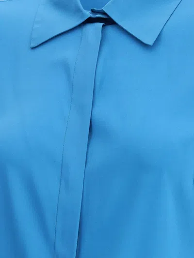 Ella Silk Shirt In Blue