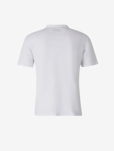 Officine Generale Fine-knit T-shirt In White