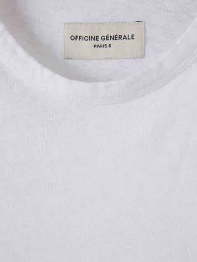 Officine Generale Fine-knit T-shirt In White