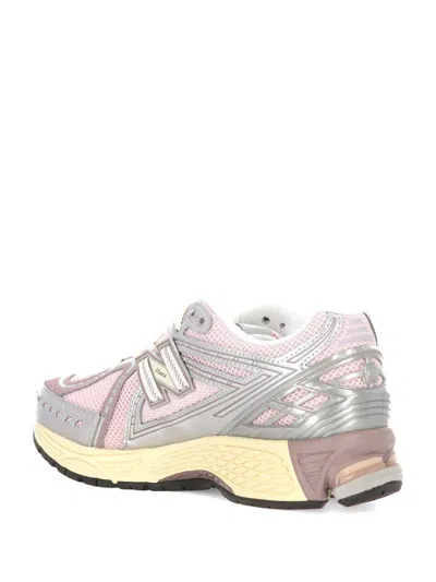 New Balance Pink Low Top Sneakers With Logo Patch On Side And Tongue And Perforated Panels In Tech Fabric Unisex In Multi