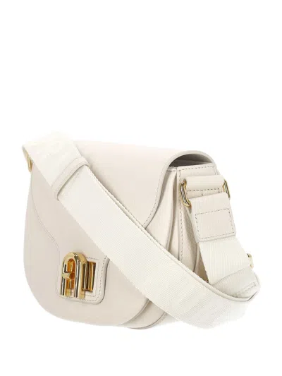 Furla Shoulder Bags With Adjustable Strap And Gold-tone Hardware In Neutral