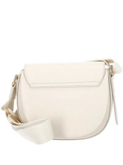 Furla Shoulder Bags With Adjustable Strap And Gold-tone Hardware In Neutral