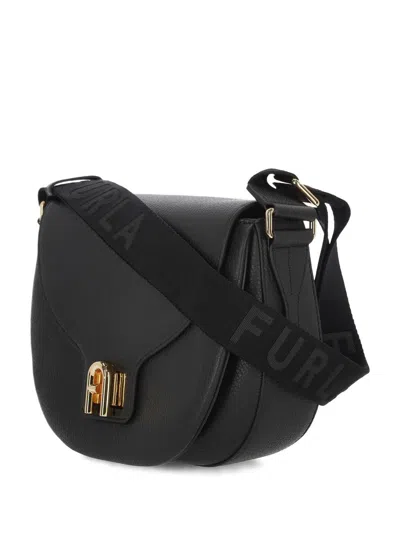 Furla Shoulder Bags With Adjustable Strap And Gold-tone Hardware In Nero+toni Nero