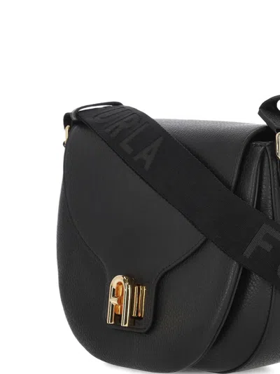 Furla Shoulder Bags With Adjustable Strap And Gold-tone Hardware In Nero+toni Nero