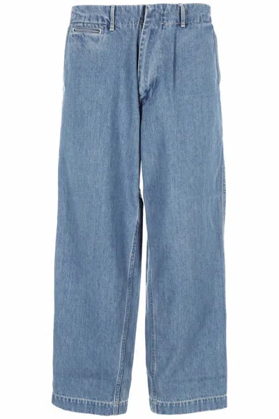 Nanamica Trousers In Indigo Bleach