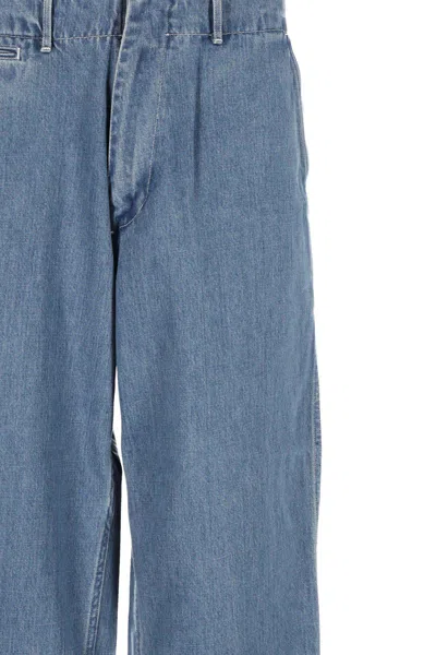 Nanamica Trousers In Indigo Bleach