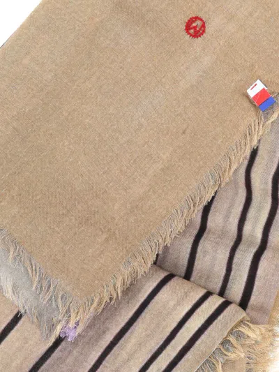 Talking Walls Silk-blend Scarf In Multicolor