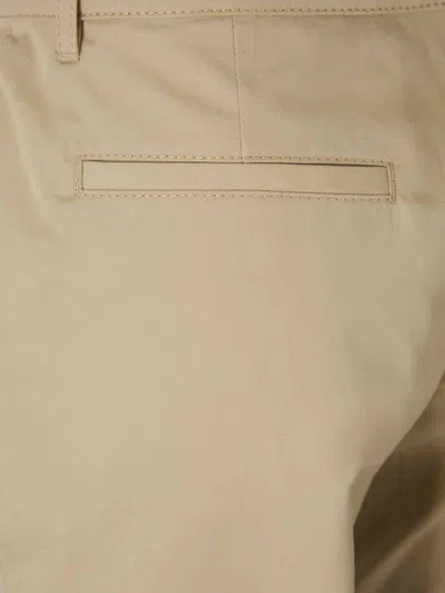 Off-white Flared Trousers In Beige