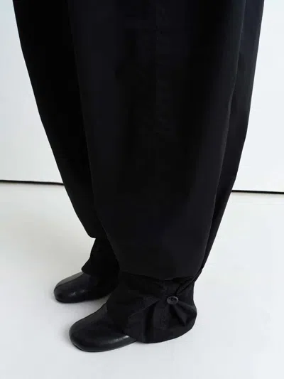 Lemaire Heavy Cotton Poplin Pajama Pants In Black