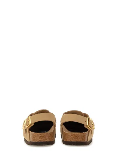 Birkenstock Beige Suede Tokio Ii Slippers In Beige