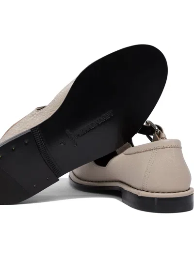 Pierre Hardy Buckled Leather Loafers In Gray