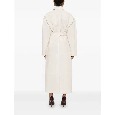 Sportmax Antiope1234 Coats And Trench Coats White In Neutral
