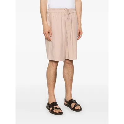 Emporio Armani Soft-touch Modal Bermuda Shorts With Peace-inspired Print