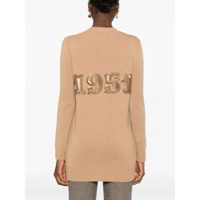 Max Mara Sequin Embellished Wool Cashmere Cardigan